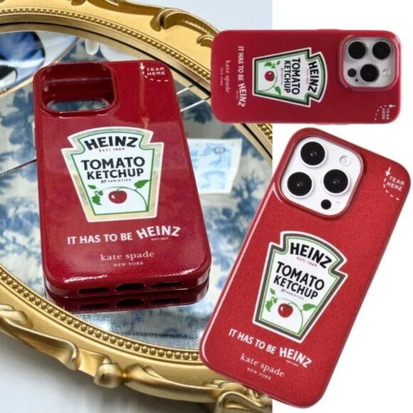 【Heinz X kate spade】コラボ★グリッターiPhone15Pro Heinz X Kate Spade New York Glitter I Phone 15 Pro Case